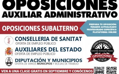 Oposiciones Auxiliar Administrativo – Subalterno/ordenanza