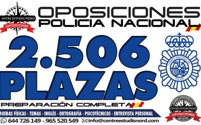 2.506 PLAZAS DE POLICÍA NACIONAL.